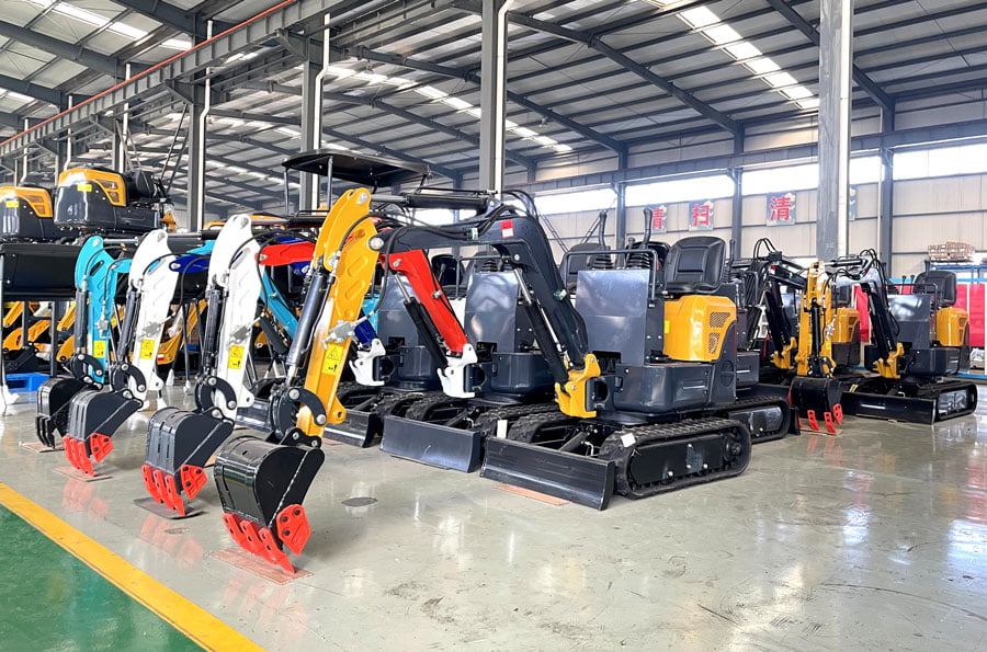 mini excavator rake